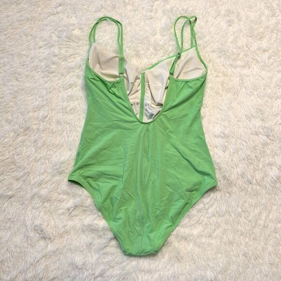 Maryan Mehlhorn Mint Green One Piece Swimsuit with Rhinestone Detail - Picture 2 of 10